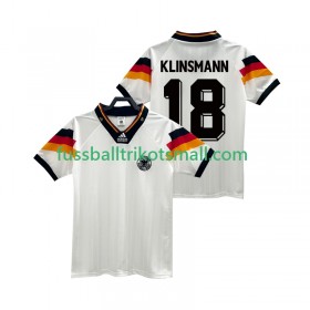 Fußballtrikots Deutschland KLINSMANN 18 1992 Retro Kurzarm Heimtrikotsatz kaufen